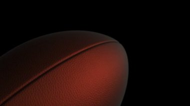 Amerikan futbolu için yavaş dönüş topu animasyonu, kusursuz döngü