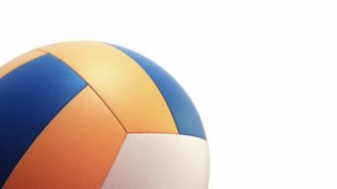 Yavaş dönen voleybol topunun animasyonu, pürüzsüz döngü