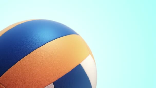 Animación Voleibol Rotación Lenta Bucle Sin Costura — Vídeo de stock