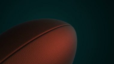 Amerikan futbolu için yavaş dönüş topu animasyonu, kusursuz döngü