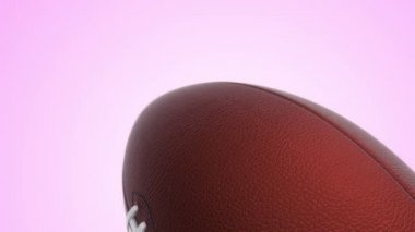 Amerikan futbolu için yavaş dönüş topu animasyonu, kusursuz döngü