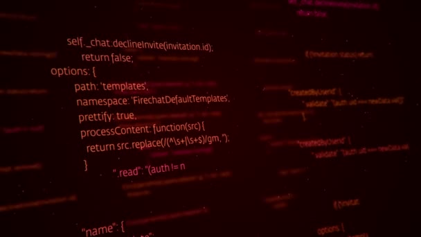 Animering Programmering Abstrakt Digital Skärm Sömlös Loop — Stockvideo