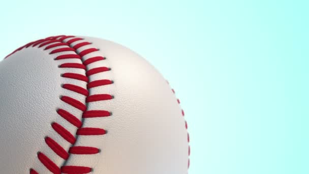 Animering Slow Rotation Boll För Baseball Spel Sömlös Loop — Stockvideo