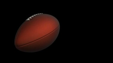 Amerikan futbolu için yavaş dönüş topu animasyonu, kusursuz döngü