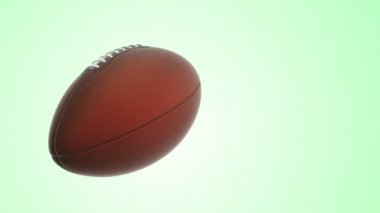 Amerikan futbolu için yavaş dönüş topu animasyonu, kusursuz döngü