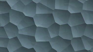 Soyut gri titreşimli yüzey moleküllerin mozaik hücreleri, biyoloji ve mikrobiyolojinin arkaplanı, kusursuz döngünün animasyonu 