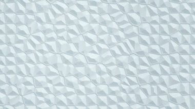 Soyut beyaz titreşimli yüzey moleküllerin mozaik hücreleri, biyoloji ve mikrobiyolojinin arkaplanı, kusursuz döngünün animasyonu 