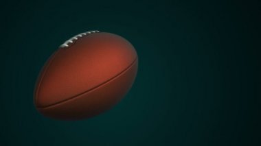 Amerikan futbolu için yavaş dönüş topu animasyonu, kusursuz döngü