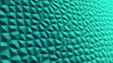 Soyut turkuaz titreşimli yüzey moleküllerin mozaik hücreleri, biyoloji ve mikrobiyolojinin arkaplanı, kusursuz döngünün animasyonu 