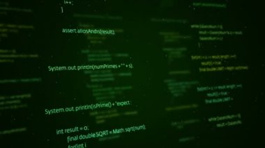 Soyut dijital ekranda programlamanın canlandırması, kusursuz döngü