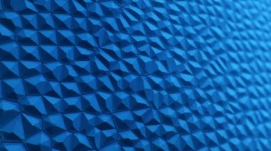 Soyut mavi titreşimli yüzey moleküllerin mozaik hücreleri, biyoloji ve mikrobiyolojinin arkaplanı, kusursuz döngünün animasyonu 