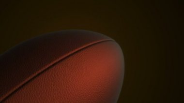 Amerikan futbolu için yavaş dönüş topu animasyonu, kusursuz döngü