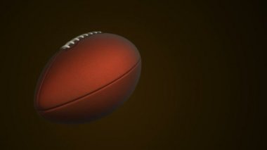 Amerikan futbolu için yavaş dönüş topu animasyonu, kusursuz döngü