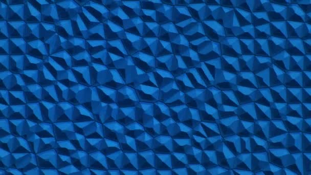 Abstracto Azul Superficie Vibrante Con Células Mosaico Moléculas Fondo Biología — Vídeos de Stock