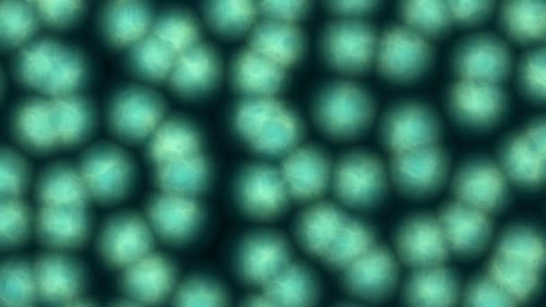 Superficie Abstracta Con Brillantes Células Mosaico Vibrante Verde Moléculas Sobre — Vídeo de stock