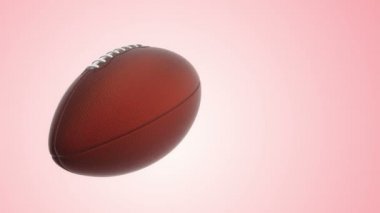 Amerikan futbolu için yavaş dönüş topu animasyonu, kusursuz döngü
