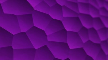 Soyut mor titreşimli yüzey moleküllerin mozaik hücreleri, biyoloji ve mikrobiyolojinin arkaplanı, kusursuz döngünün animasyonu 