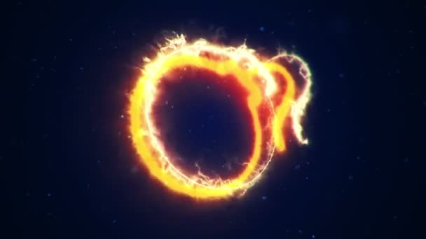 Animazione Del Fuoco Dal Simbolo Della Bomba Animazione Loop Senza — Video Stock