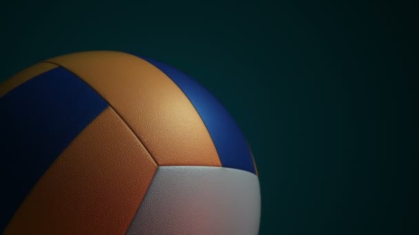 Animation Balle Volley Ball Rotation Lente Boucle Transparente — Video