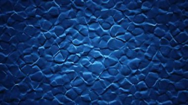 Organik yüzeyde mavi dalgalanmaların canlandırılmasıyla soyut arkaplan, kusursuz döngü animasyonu