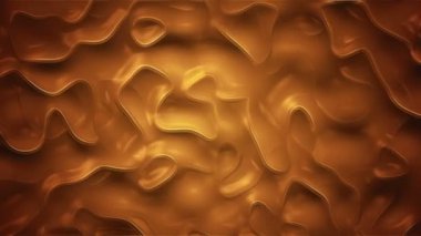 Organik yüzeyde turuncu dalgaların canlandırılmasıyla soyut arkaplan, kusursuz döngü animasyonu