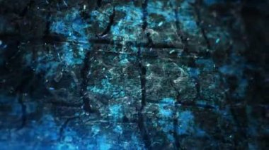 Yanan ateşin parlak kıvılcımlarının canlandırılması yanan tahta tahtaların üzerinde uçmak arka planda, kusursuz döngünün animasyonu  