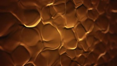 Organik yüzeyde turuncu dalgaların canlandırılmasıyla soyut arkaplan, kusursuz döngü animasyonu