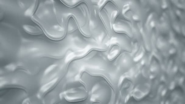 Абстрактный Фон Анимацией Белой Рябины Органической Поверхности Анимизация Безморской Ловушки — стоковое видео