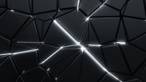 Bewegung Der Digitalen Fraktalen Geometrischen Oberfläche — Stockvideo