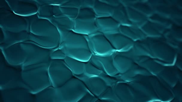 Abstract Background Animation Turquoise Ripples Organic Surface Animation Seamless Loop — Stock Video