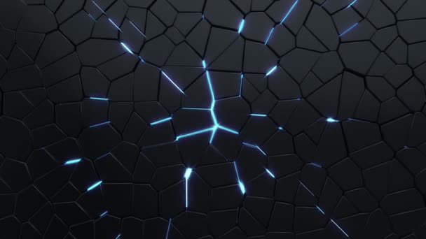 Movimento Superfície Geométrica Fractal Digital — Vídeo de Stock