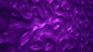 Organik yüzeyde mor dalgalanmaların canlandırılmasıyla soyut arkaplan, kusursuz döngü animasyonu