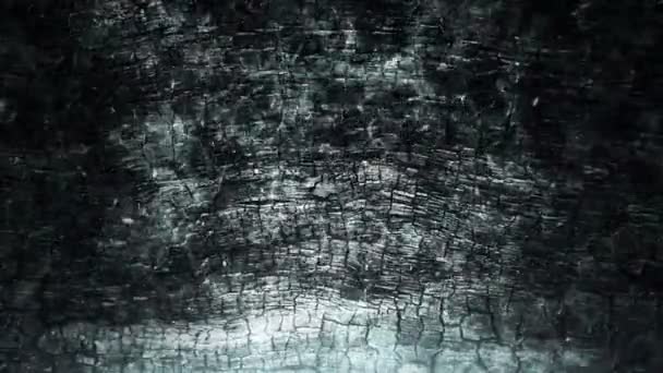 燃烧的篝火在燃烧的木板背景上燃烧的白色闪光的动画 无缝循环的动画 — 图库视频影像