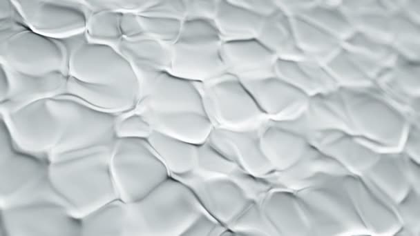 Abstract Background Animation White Ripples Organic Surface Animation Seamless Loop — Stock Video