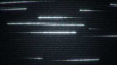 İkili kodu temsil eden teknolojik arka plan. Renkli arkaplanda farklı yapılandırmalarda ikili haneler 1 ve 0. Kusursuz döngünün animasyonu.