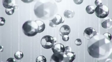 Düşen 3 boyutlu dahilerin hareket videoları