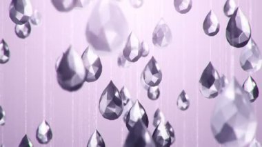 Düşen 3 boyutlu dahilerin hareket videoları