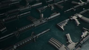 Farklı 3 boyutlu silah modelleri.