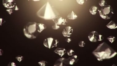 Düşen 3 boyutlu dahilerin hareket videoları