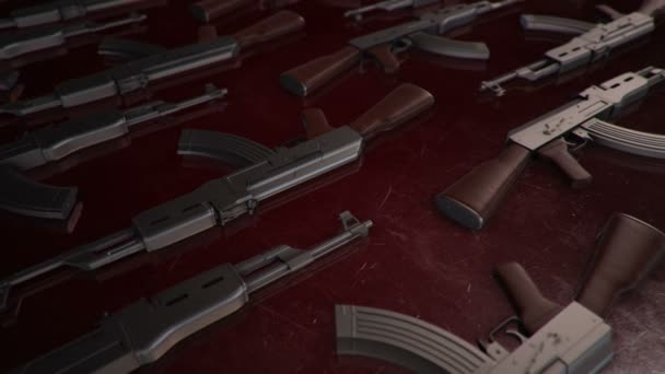 Farklı Boyutlu Silah Modelleri — Stok video