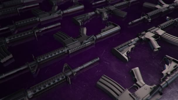 Σύνολο Διαφορετικών Μοντέλων Όπλων — Αρχείο Βίντεο