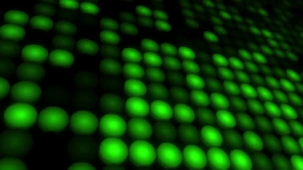 緑のLed照明とプロジェクターからの点滅床の抽象的な背景 シームレスなループのアニメーション — ストック動画