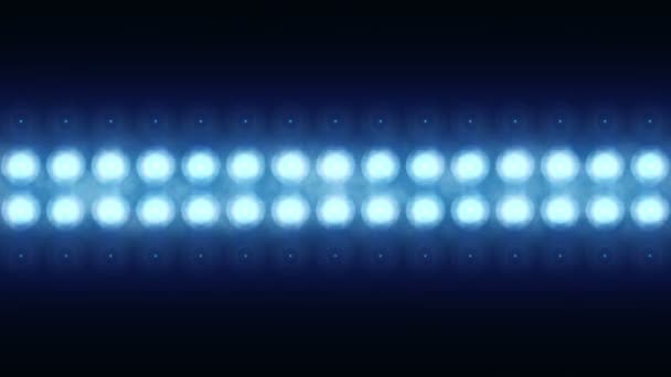 Animation Blue Flashing Light Bulbs Led Wall Animation Seamless Loop — 图库视频影像