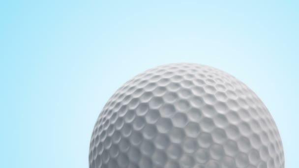 Animación Bola Rotación Lenta Para Juego Golf Vista Primer Plano — Vídeo de stock