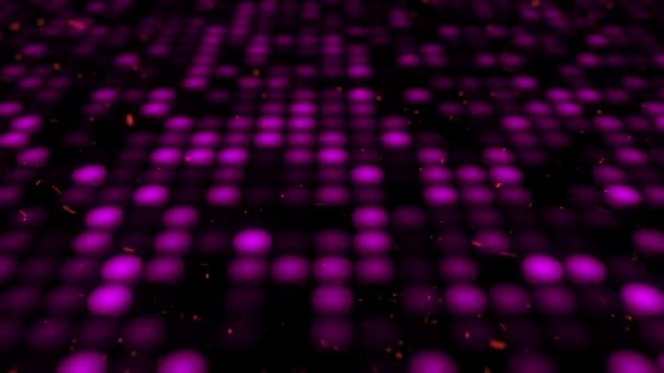 Fond Abstrait Avec Plancher Clignotant Partir Lumières Projecteurs Led Violets — Video