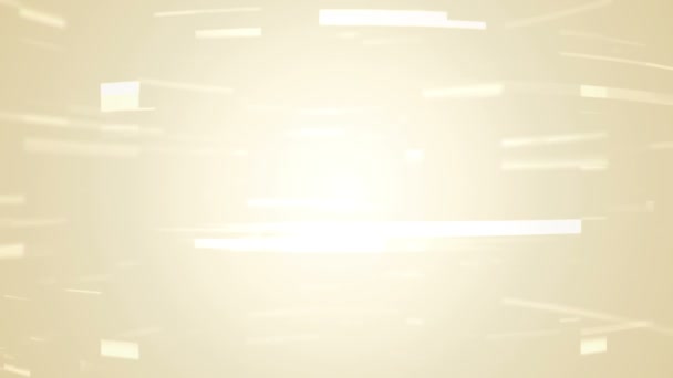 Altın Arka Plandaki Şeritlerden Karelerden Hızlı Akışın Animasyonu Kusursuz Döngünün — Stok video