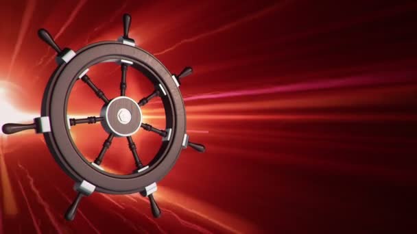 Abstract Background Animation Steering Wheel Ship Fast Flying Stripes Strokes — Vídeo de stock