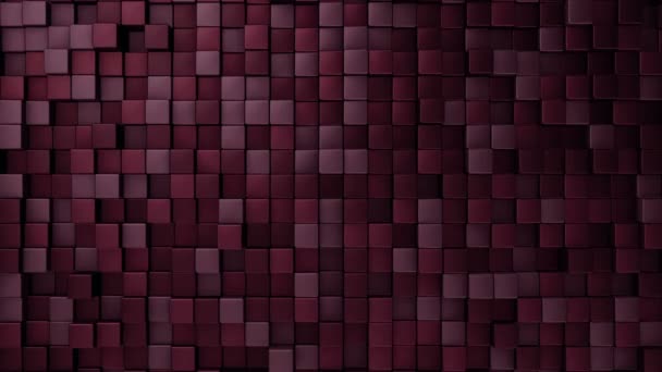 Technológiai Háttér Animáció Hullám Mozaik Vörös Négyzetek Animáció Zökkenőmentes Hurok — Stock videók