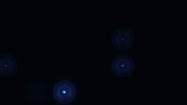 Animation Der Blauen Blinkenden Glühbirnen Der Led Wand Animation Der — Stockvideo