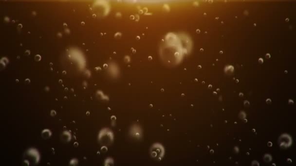 Animationsfilme Von Luftblasen Unter Wasser — Stockvideo